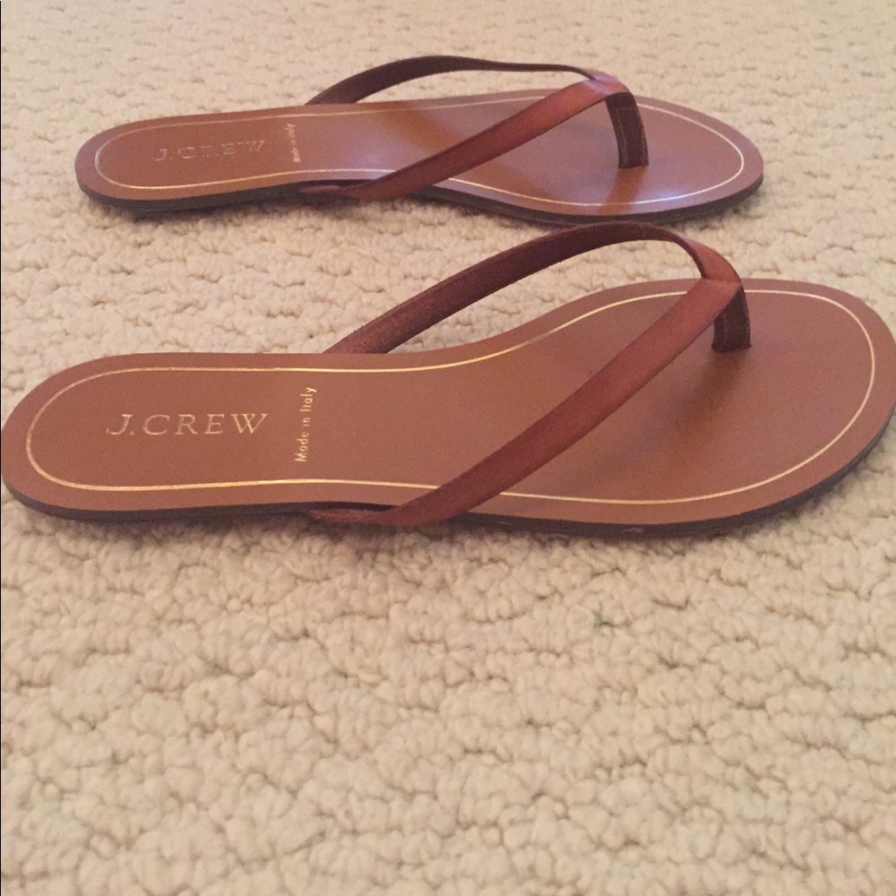 J crew leather sandals size 7