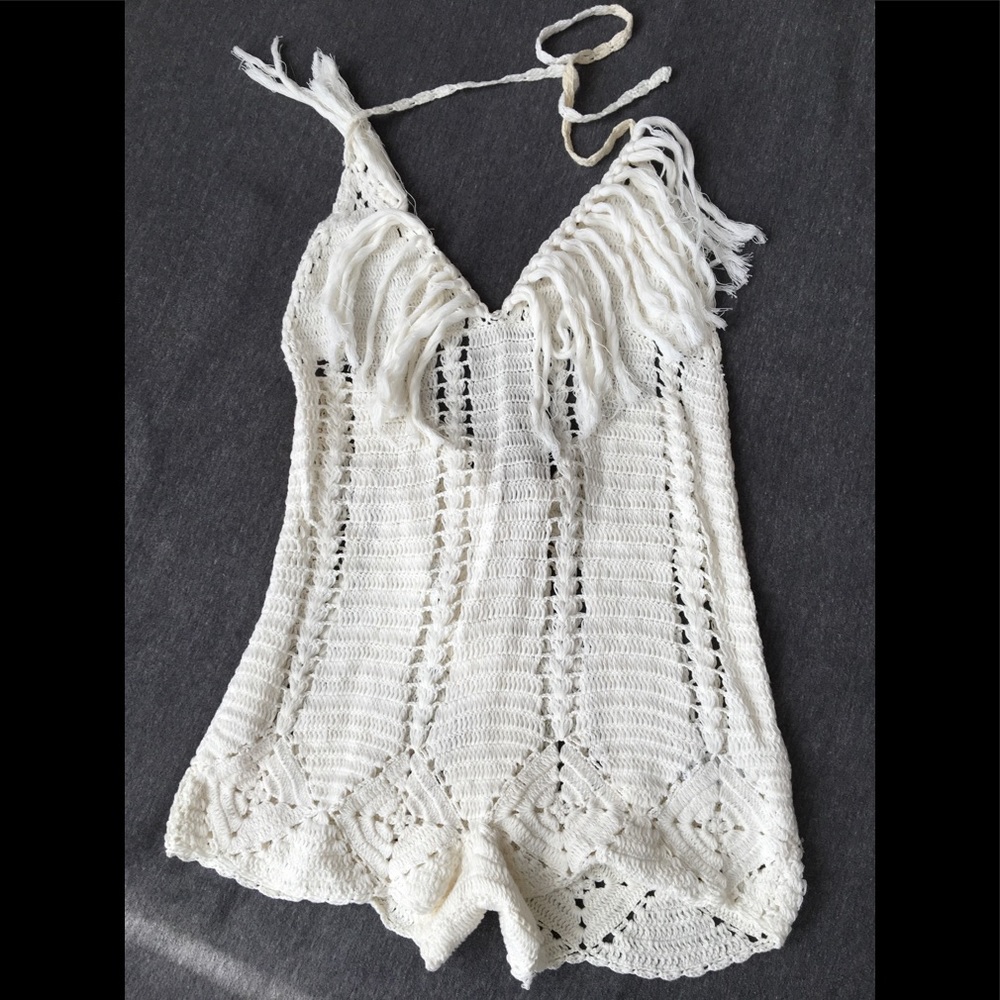Cleobella Crochet Romper