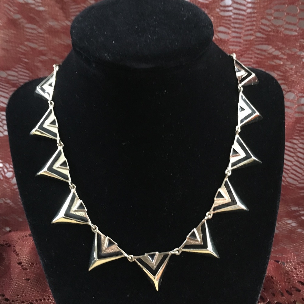 House of Harlow Gold Triangle Collar Necklace