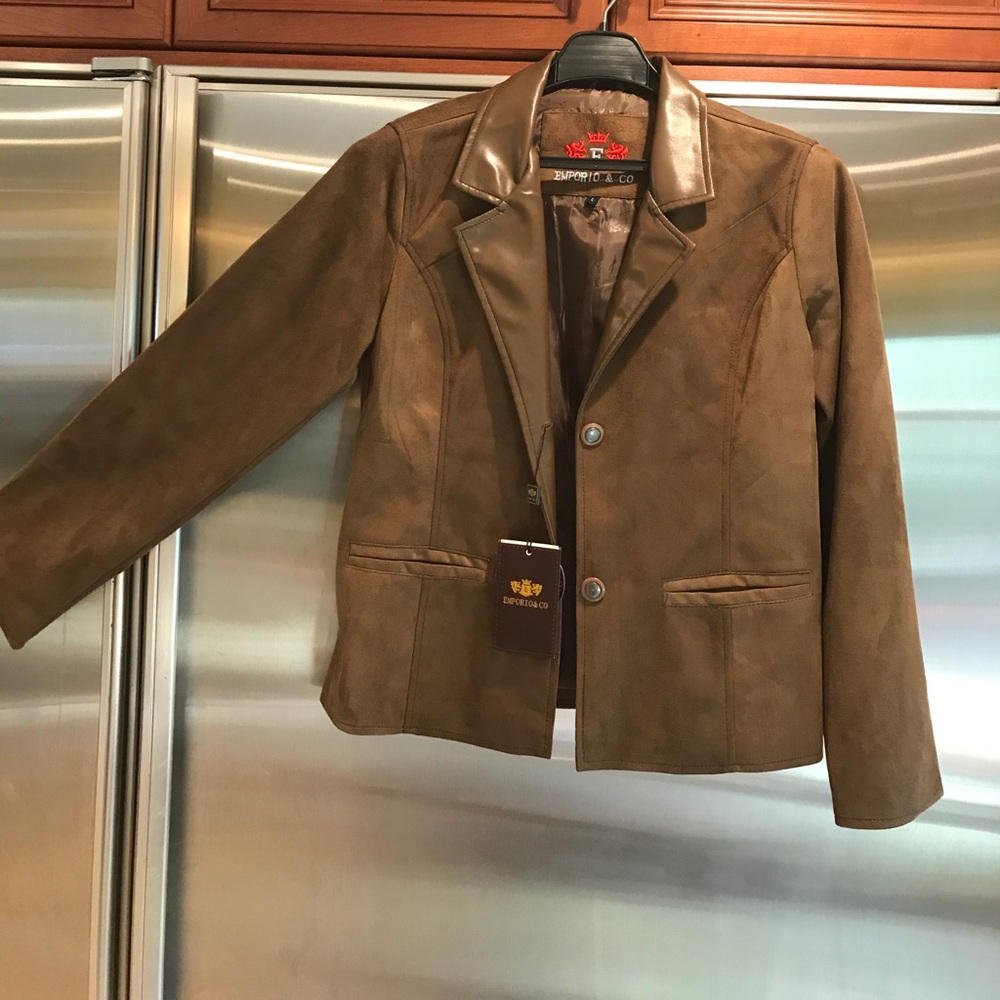 Emporio & Co suede and leather jacket