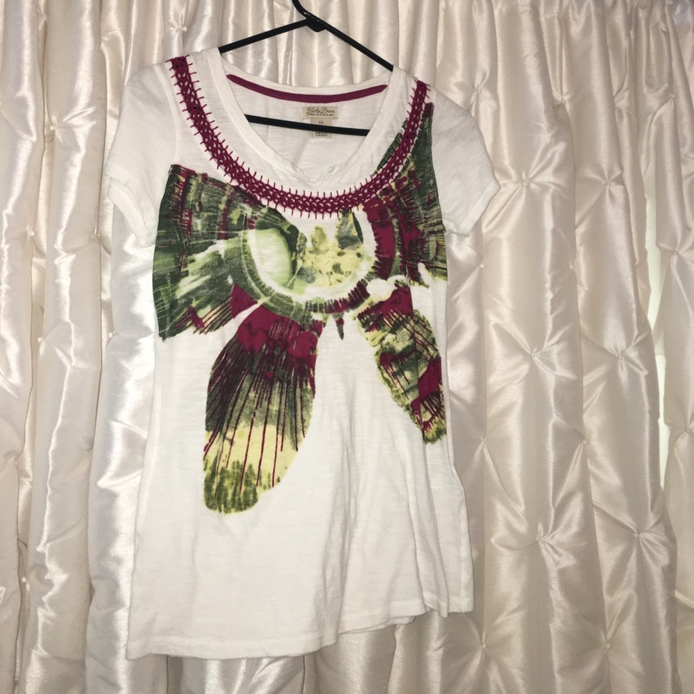 Lucky brand butterfly shirt