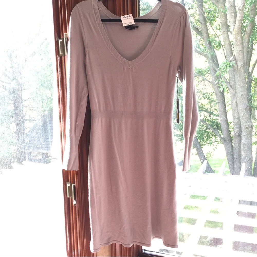 BCBG long sleeved sweater dress