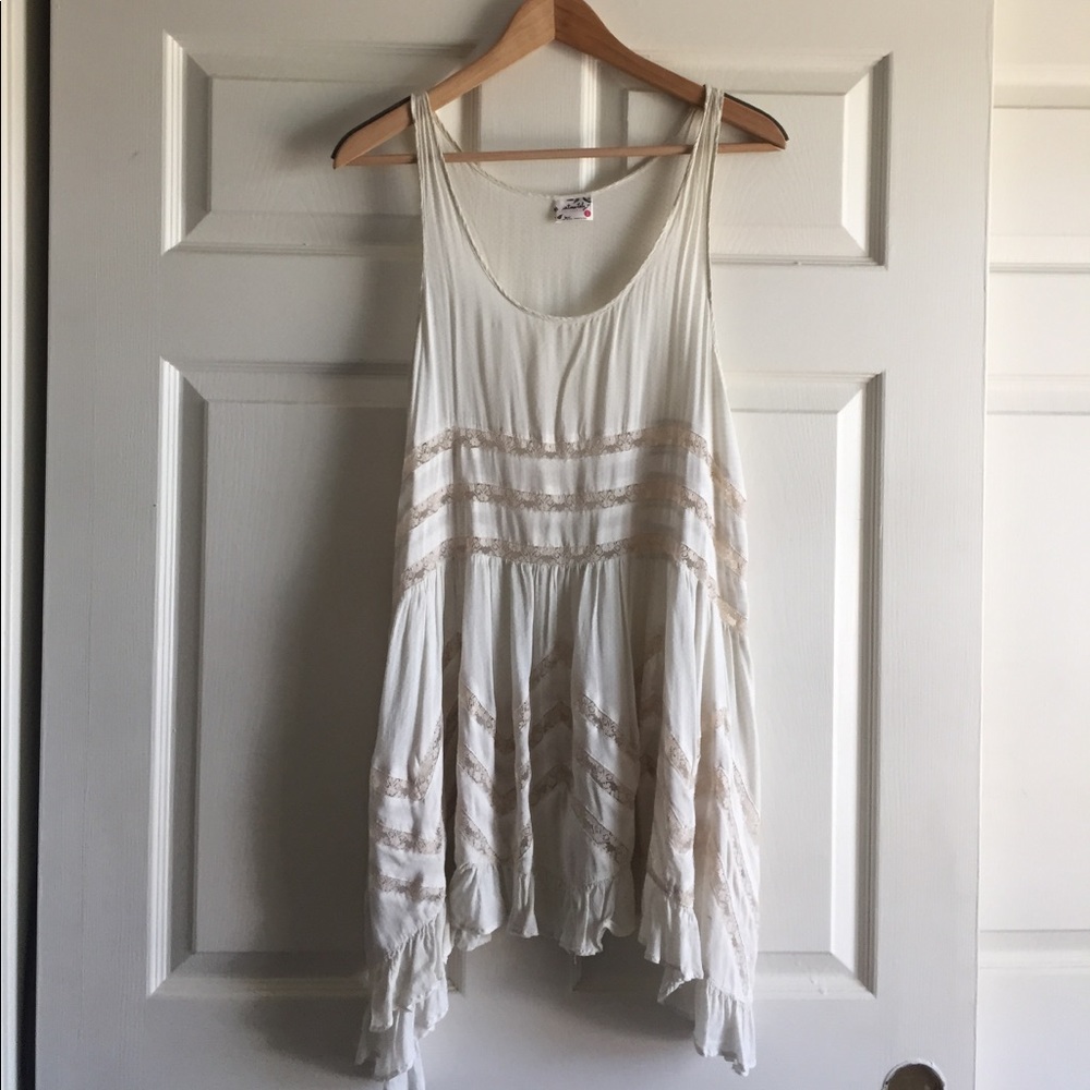 Free People Voile & Lace Slip Dress
