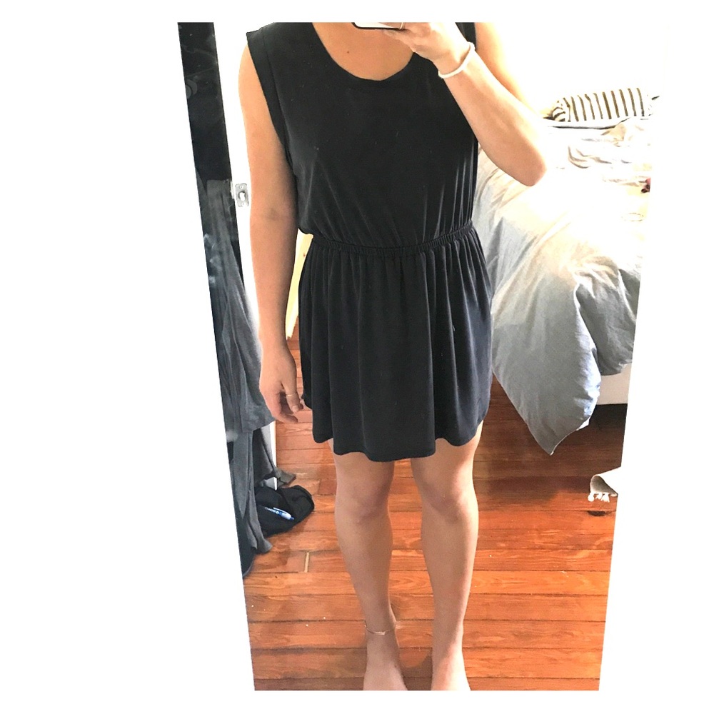 Silence and noise navy dress