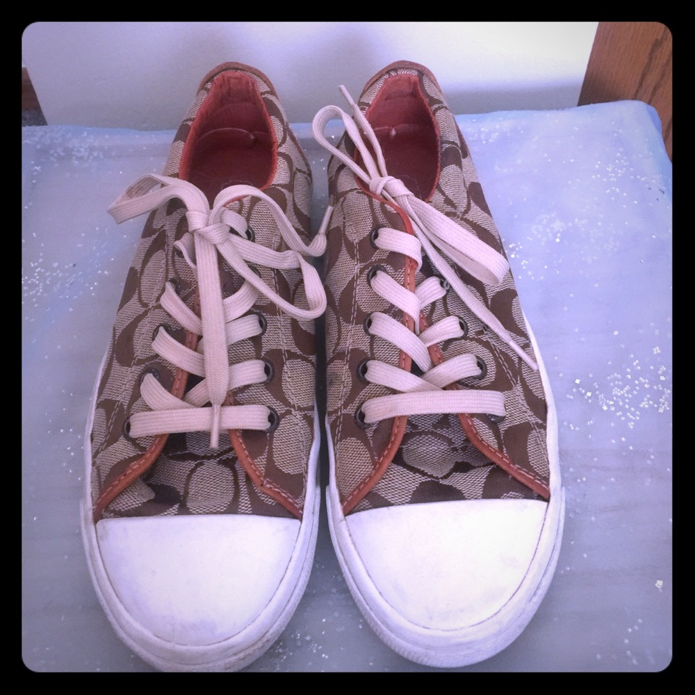 Barely worn Coach sneakers!