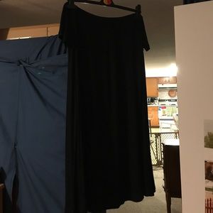 Black off the shoulder dress