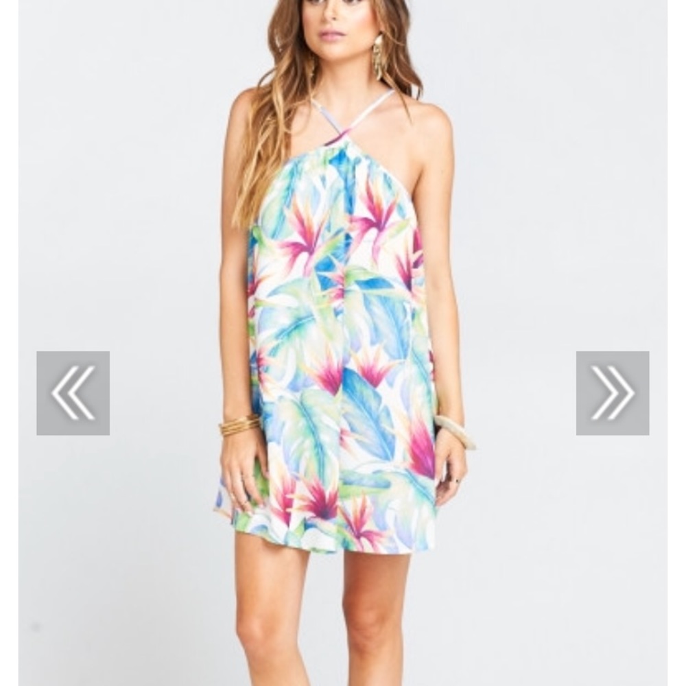 Show Me Your MuMu Lexington Mini Dress Palm Flings