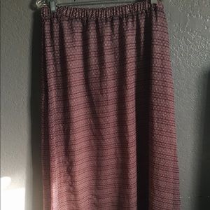 Gap Chiffon Skirt Brick Red