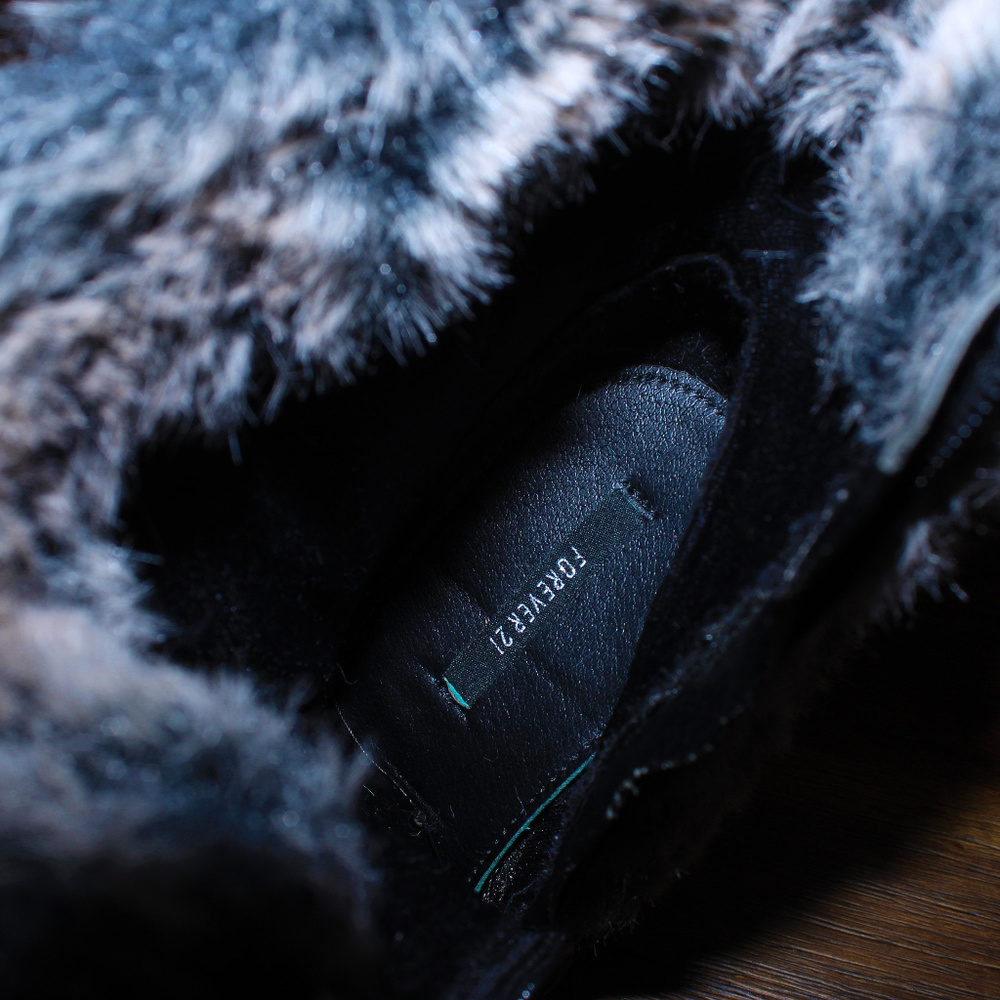 Forever 21 Fur Heels - Picture 6 of 7
