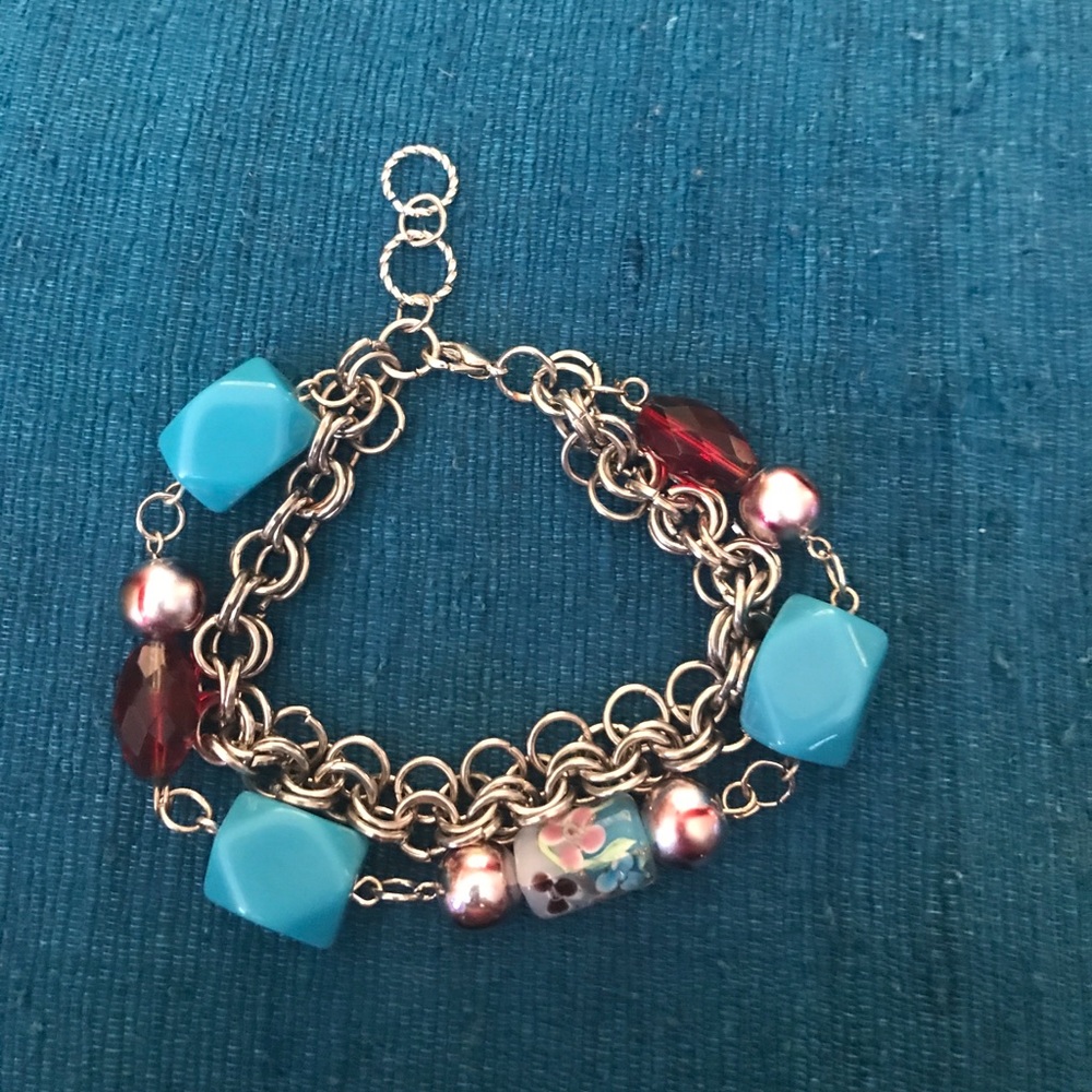 Two strand beaded bracelet