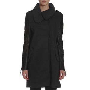 Members Only Women's Cape Coat in Black