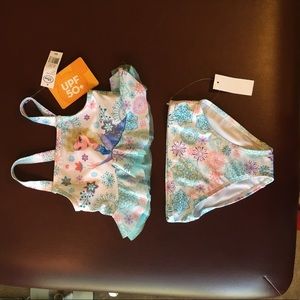 Disney’s Elsa two piece girls bathing suit NWT
