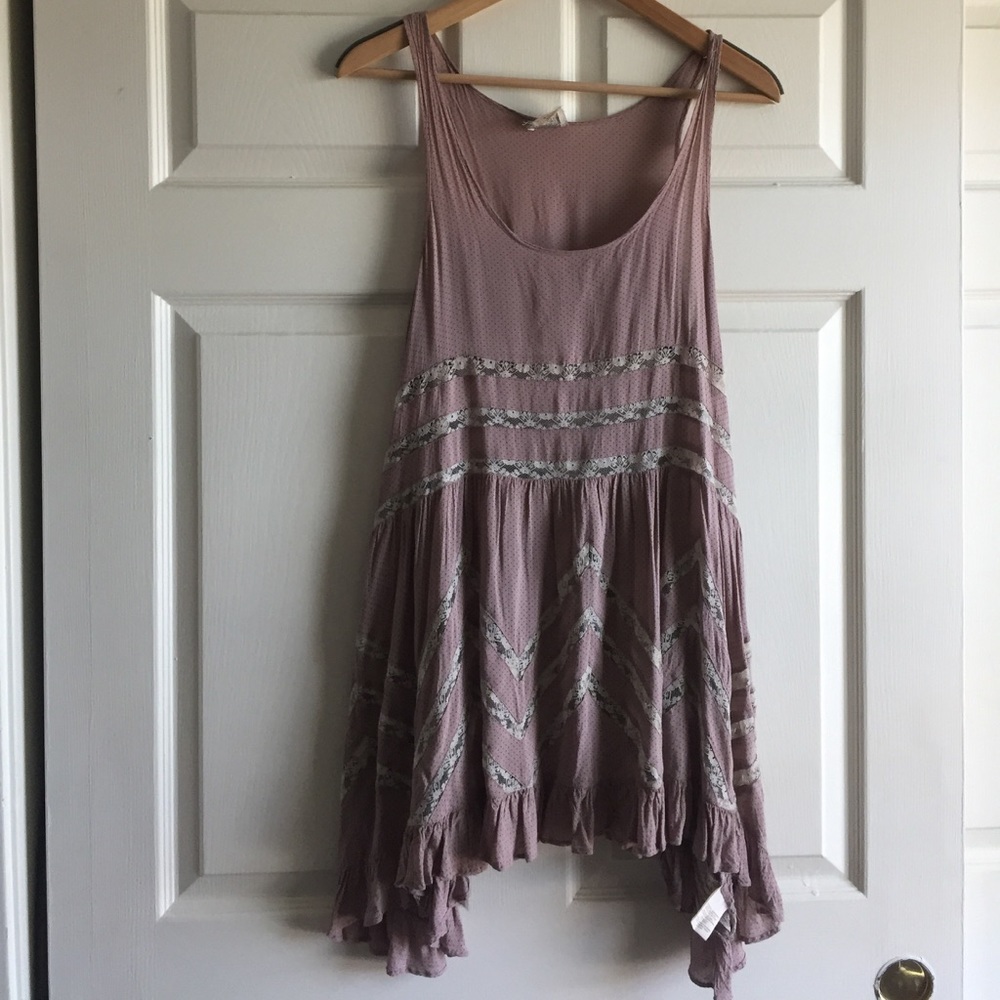 Free People Voile & Lace Slip Dress