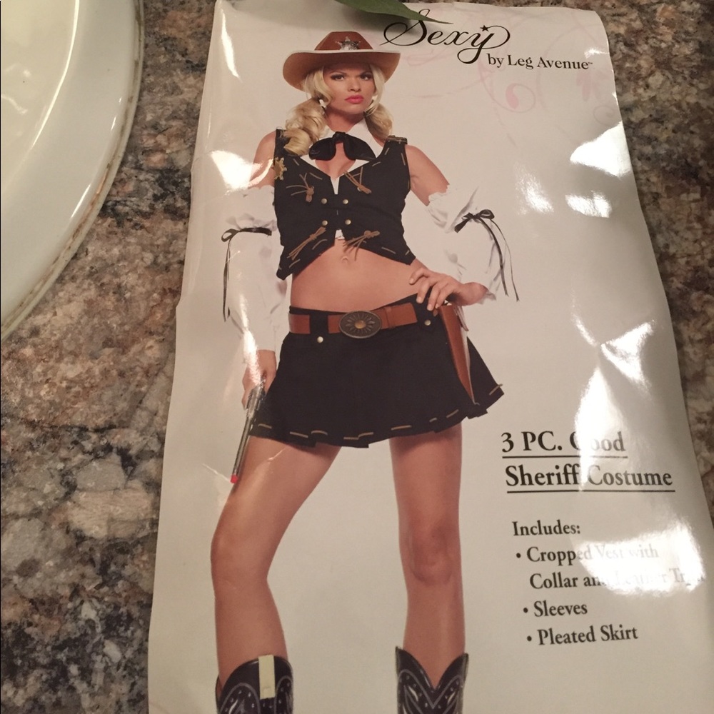 Three-piece good sheriff Costime