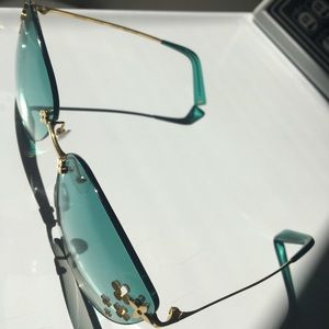 Louis Vuitton Desmayo Cat Eye turquoise sunglasses
