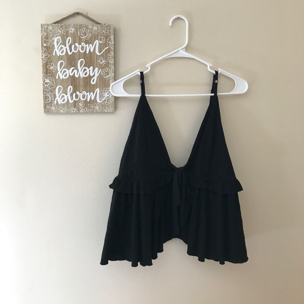 free people cropped delicate blouse