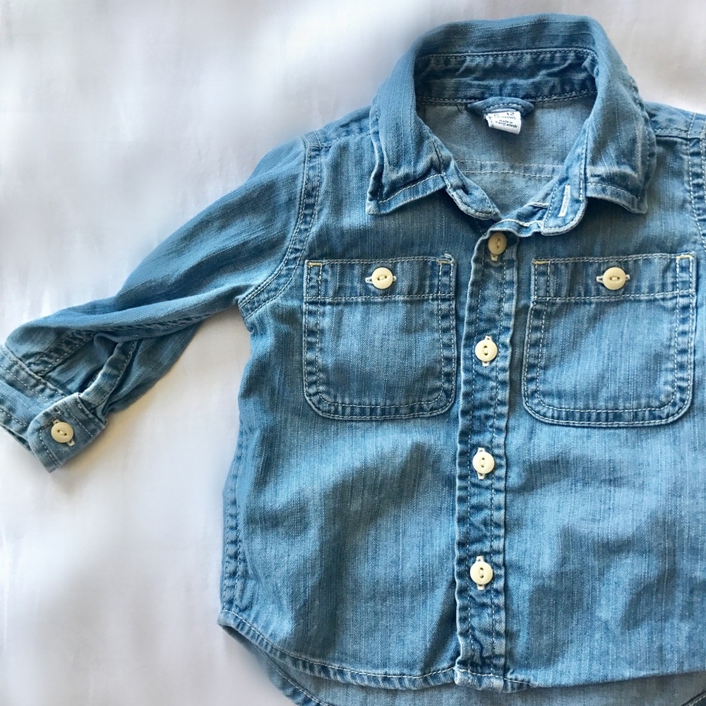 Baby Gap boy's Denim button up shirt