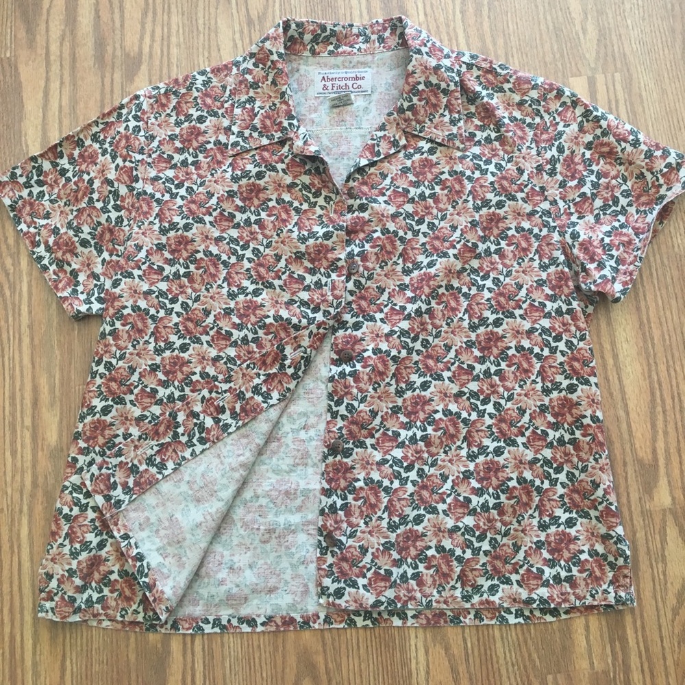 Abrercrombie &Fitch Floral Button Up