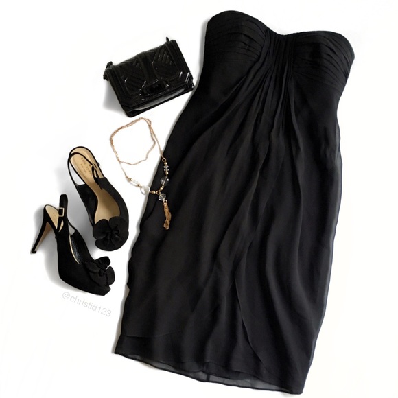 BCBGMaxAzria Dresses & Skirts - BCBG Silk Strapless Dress