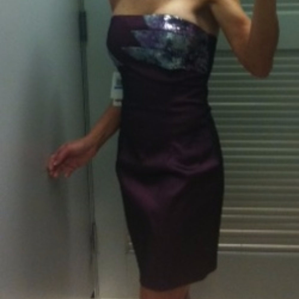 Purple tones sequined sheath dress size 4