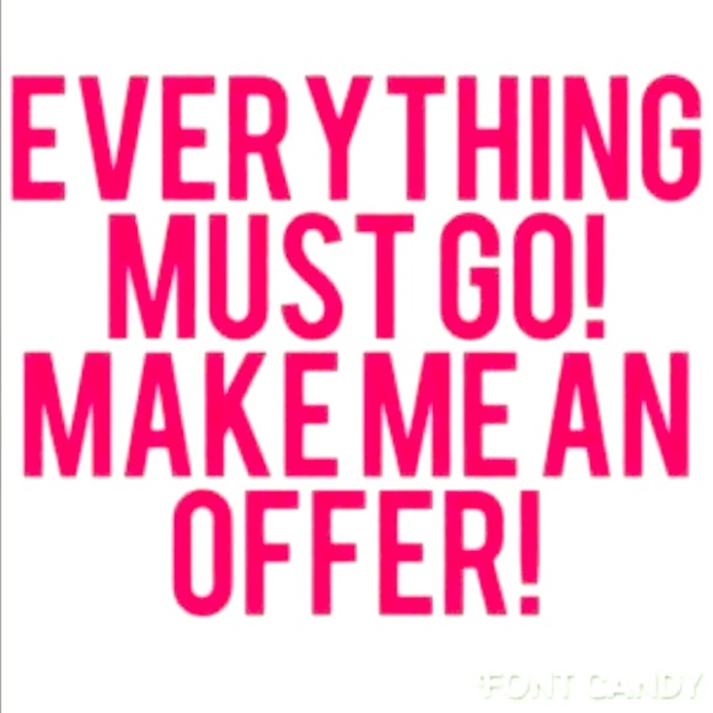 Make an offer!   Cleaning out my closet!