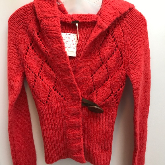 Free People Sweaters - Free People Sweater With Hood And Button