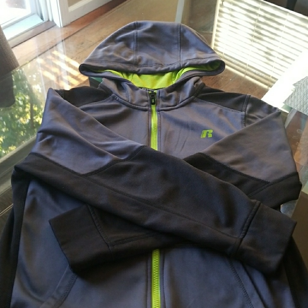 Boys Russell Athletic Zip Up With Hood
