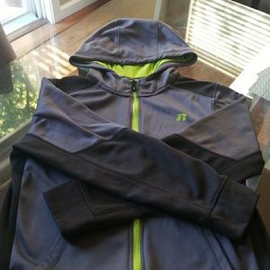 Boys Russell Athletic Zip Up With Hood