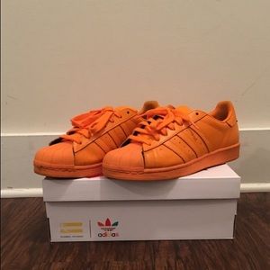 Pharrel Orange Adidas Sneakers