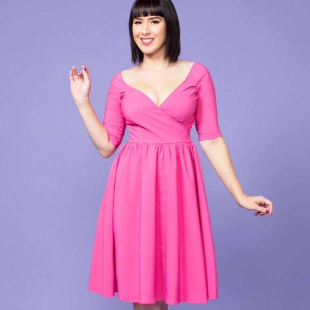 SALE  Loren Dress in Exclusive Pink