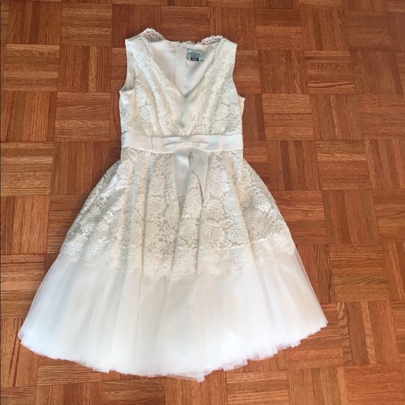 Kate Spade Madison Ave White Lace Dress. Sz 6 - Picture 2 of 5