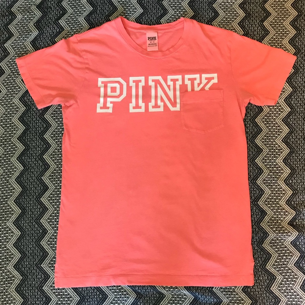 Coral Pocketed PINK Tee