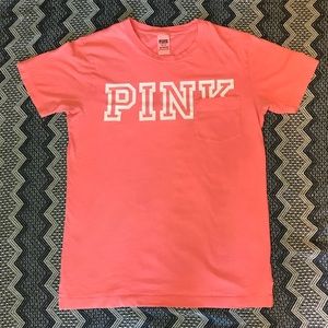 Coral Pocketed PINK Tee