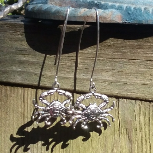 U R SO CRABBY! beach Beachy long dangle 3D crabs - Picture 1 of 5