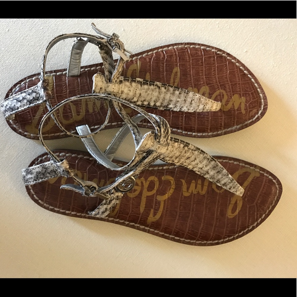 Sam Edelman snakeskin sandals size 6