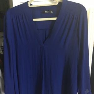 Bright blue blouse by a.n.a