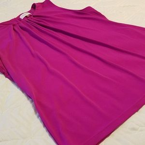 Calvin Klein magenta pink sleeveless blouse XL