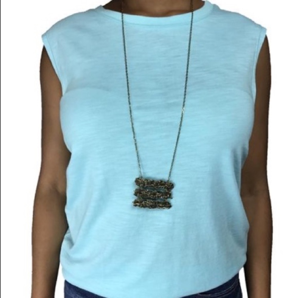 Terre Jacobs aqua blue tank top