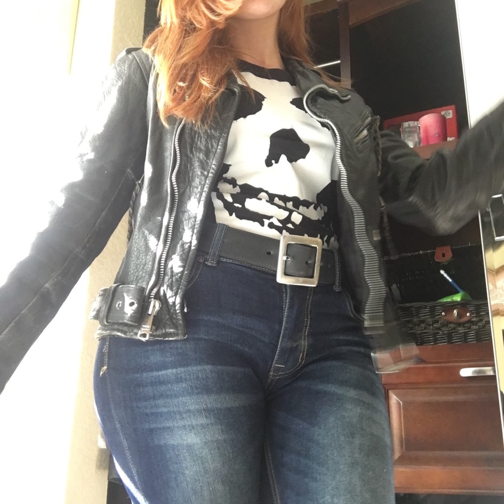 DEE DEE RAMONE LEATHER JACKET!!
