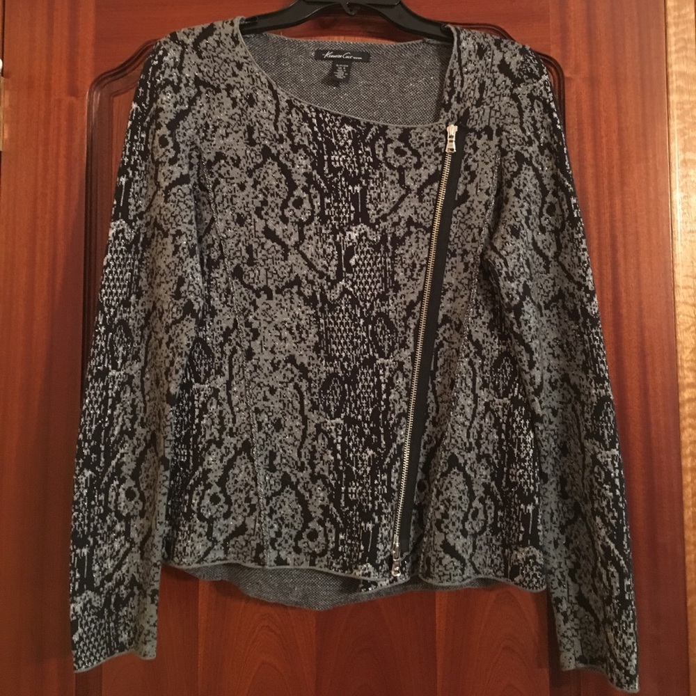 Kenneth Cole Python Print Sweater