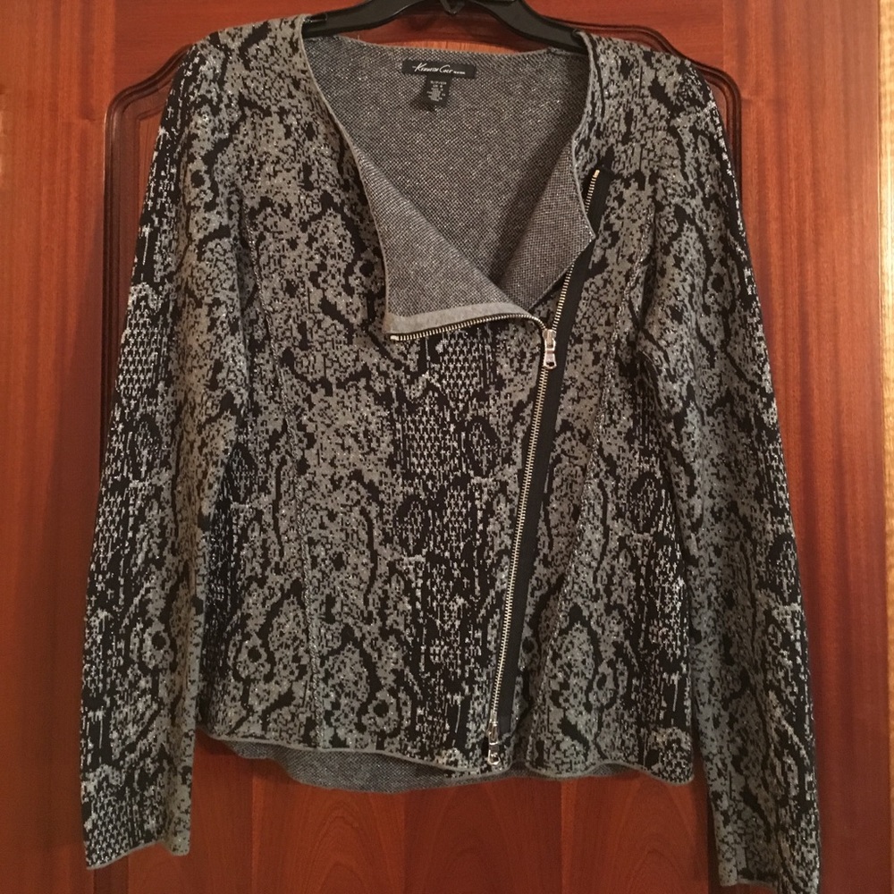 Kenneth Cole Python Print Sweater - Picture 2 of 4