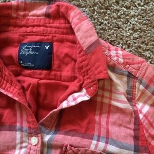Plaid American Eagle Button Down