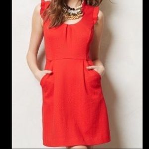 Anthropologie Tabitha Cherie Red Dress