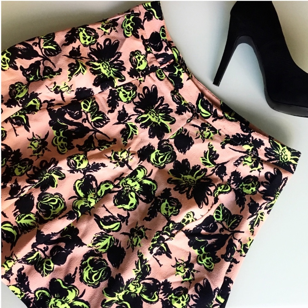 Lush skirt size medium. Pink, black, neon green