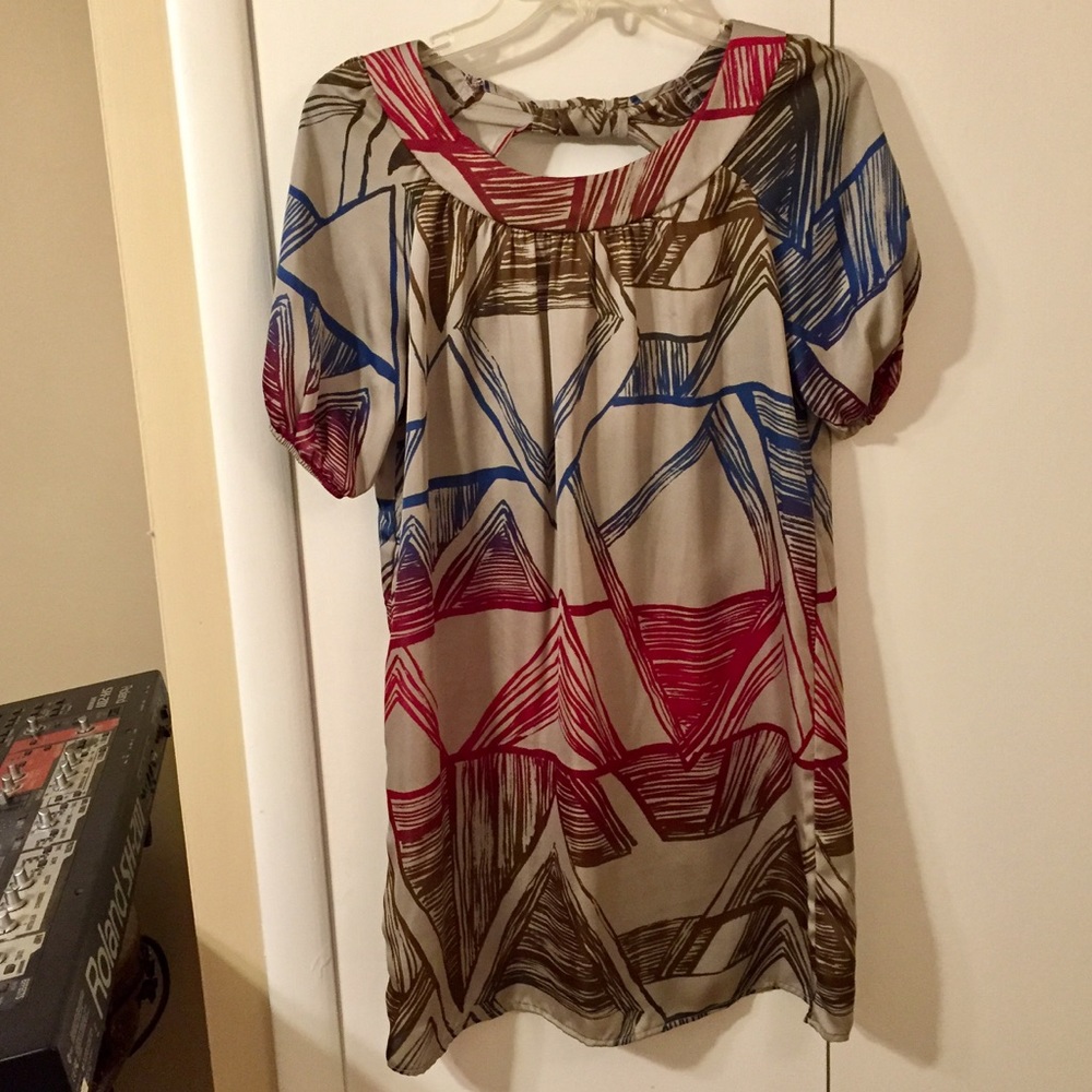 Francesca's silver patterned dress