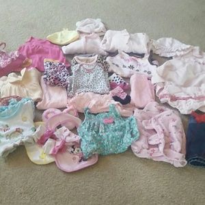 Lot of baby girl clothes 31 pieces size nb, 3-9M
