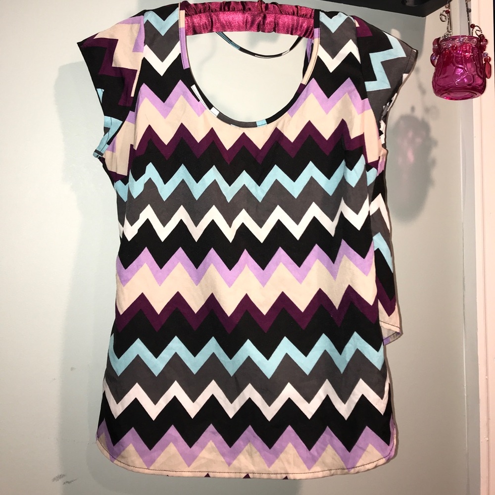 Chevron Crop Top