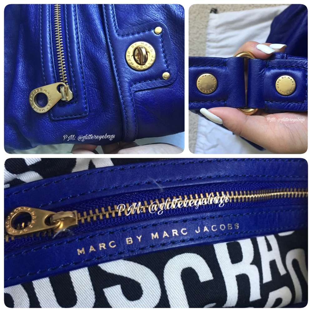 SALE BEAUTIFUL authentic Marc Jacobs purple hobo - Picture 6 of 7
