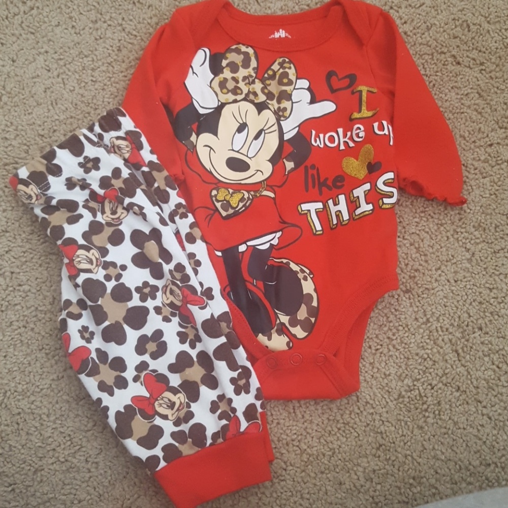 Minnie baby girl clothes set