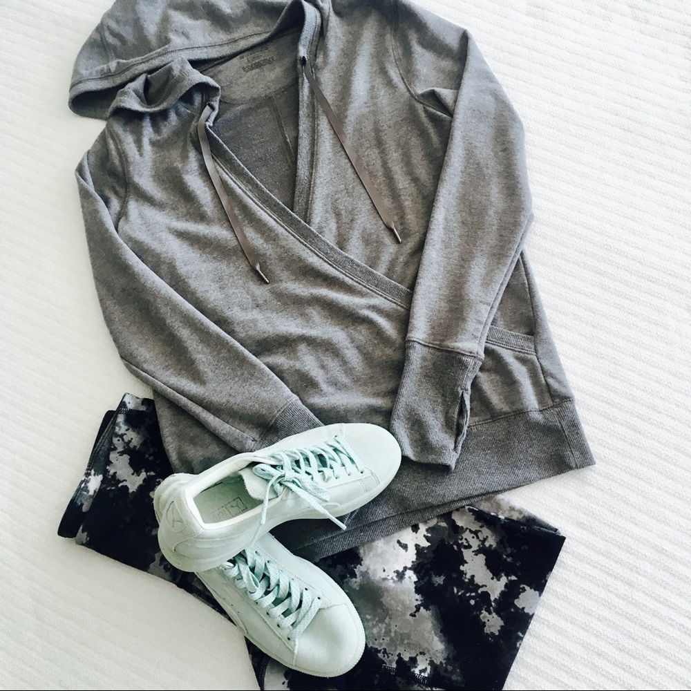 Tek Gear Faux Wrap Hooded Sweatshirt